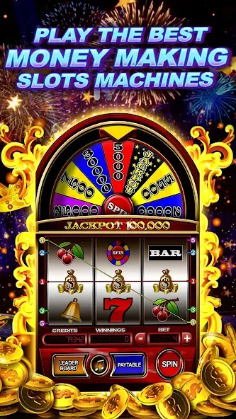 Money Wheel Slot Machine Game — скриншот 1 Money Wheel Slot Machine Game — скриншот 1
