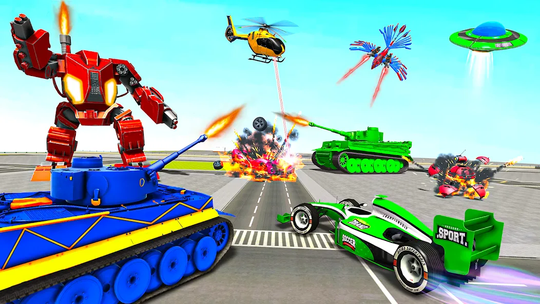 Tank Robot Game Army Games — скриншот 5