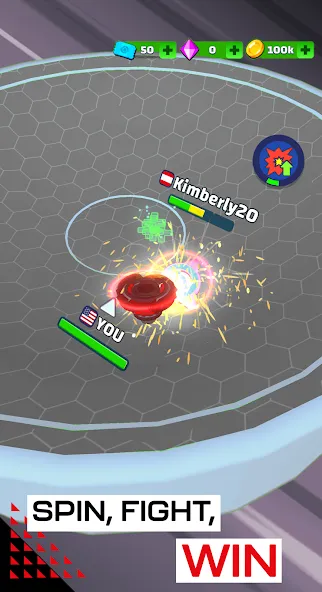 Spinner Fighter Arena — скриншот 5