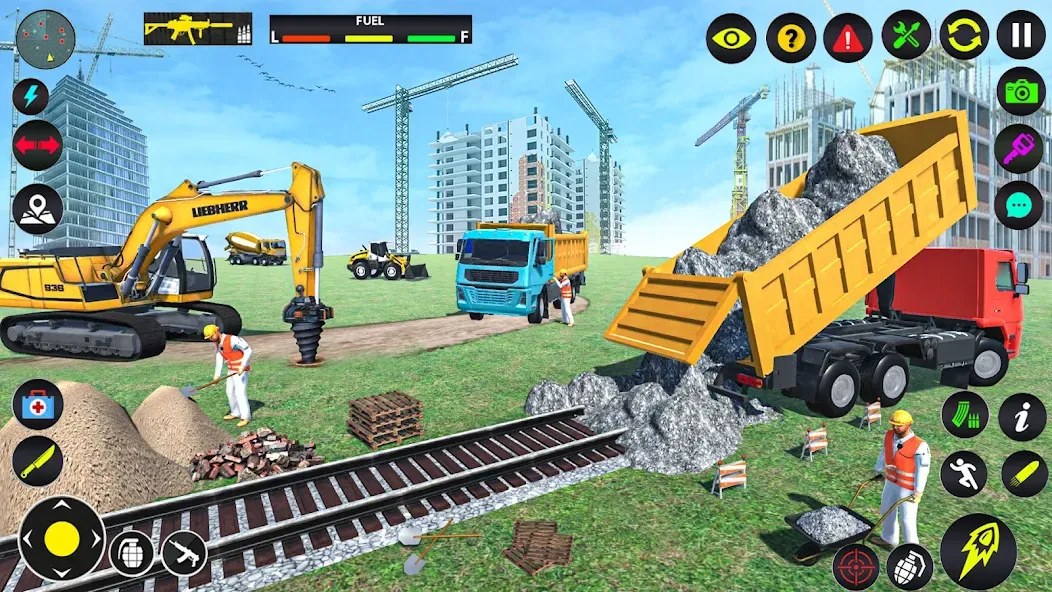 Excavator Simulator Crane Game — скриншот 1