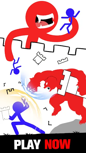 Stick Fight: Endless Battle — скриншот 1 Stick Fight: Endless Battle — скриншот 1