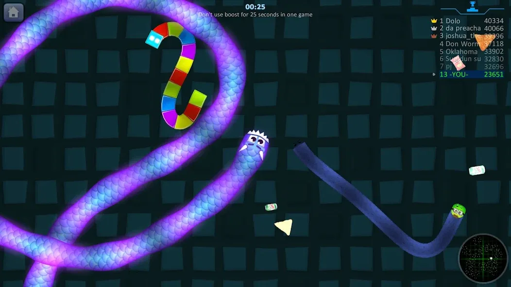 Snake Hunt: Worm io Games Zone — скриншот 1