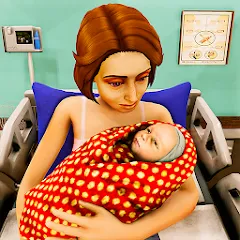 Скачать Virtual Pregnant Mom Baby Care — Модификация Много денег и все открыто