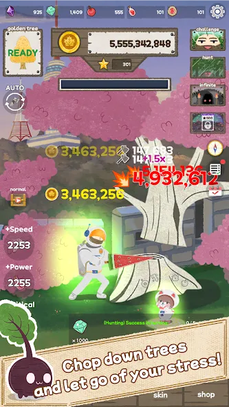 Woodcutter: Idle Clicker — скриншот 2