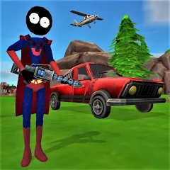 Скачать Stick Superhero — MOD APK Много денег и всё разблокировано
