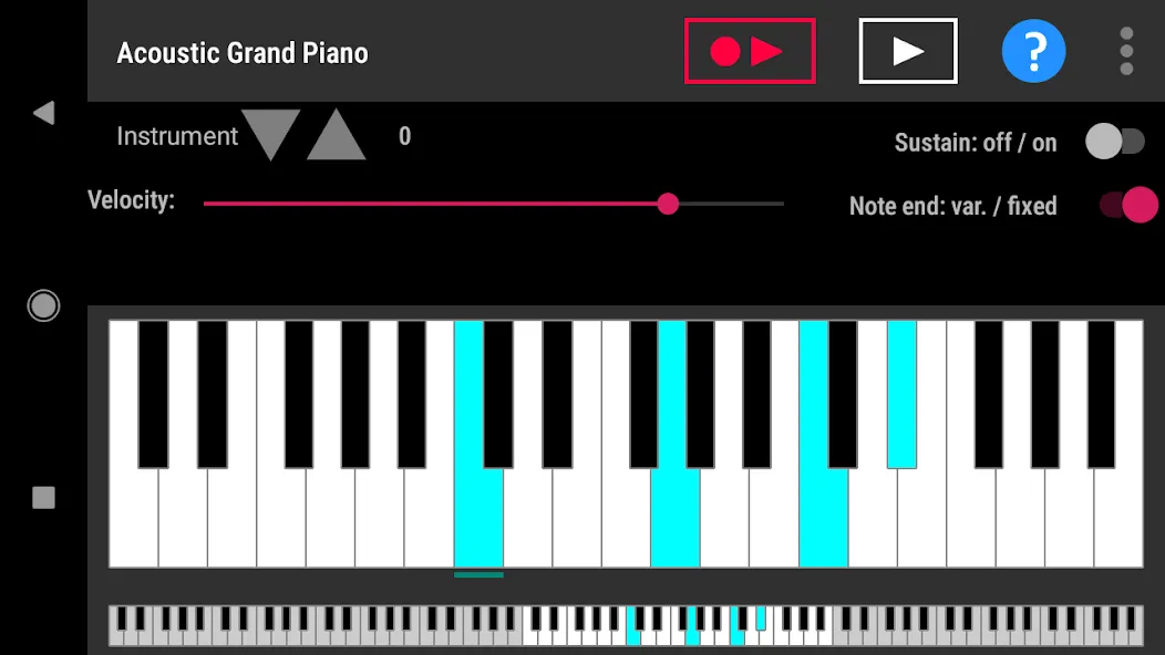 Simple piano with recorder — скриншот 1