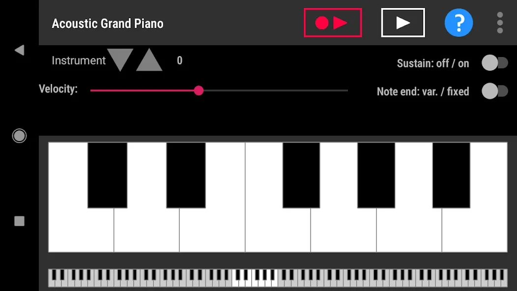 Simple piano with recorder — скриншот 4