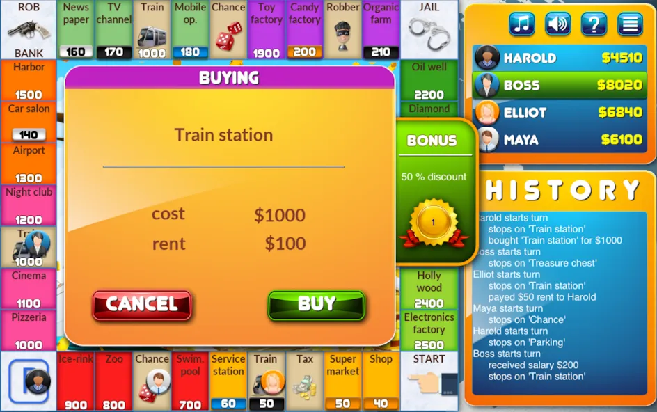 CrazyPoly - Business Dice Game — скриншот 2