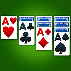 Взломанная Solitaire: Classic Card Game на Андроид — Без рекламы