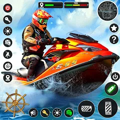 Скачать взломанную Jetski Boat Racing: Boat Games — Много денег