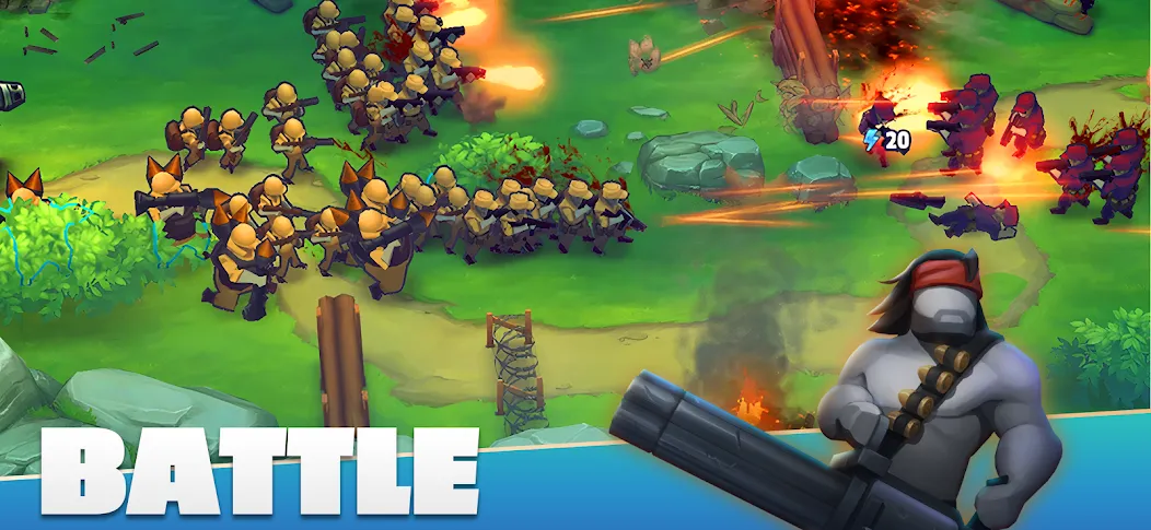 GUNS UP! Mobile War Strategy — скриншот 1