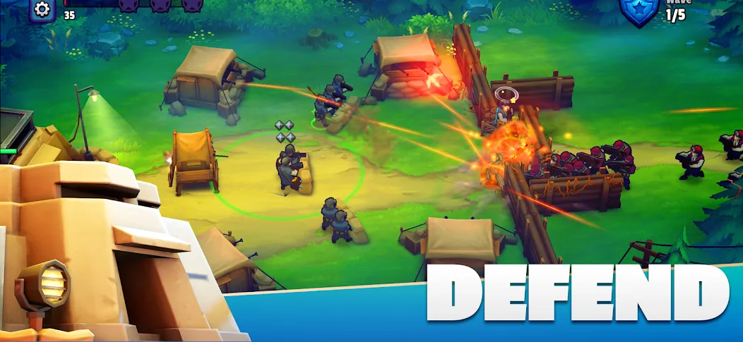 GUNS UP! Mobile War Strategy — скриншот 5