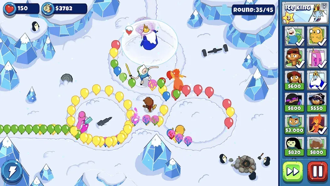 Bloons Adventure Time TD — скриншот 1