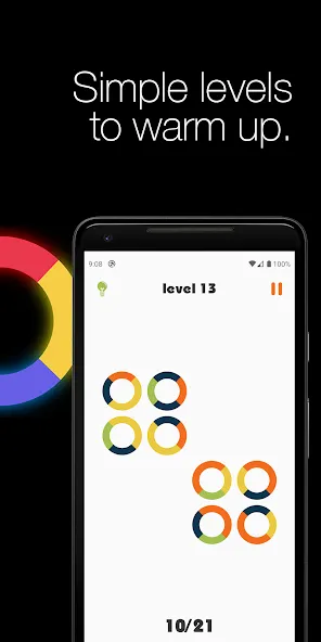 Logic circles. Puzzle game. — скриншот 2
