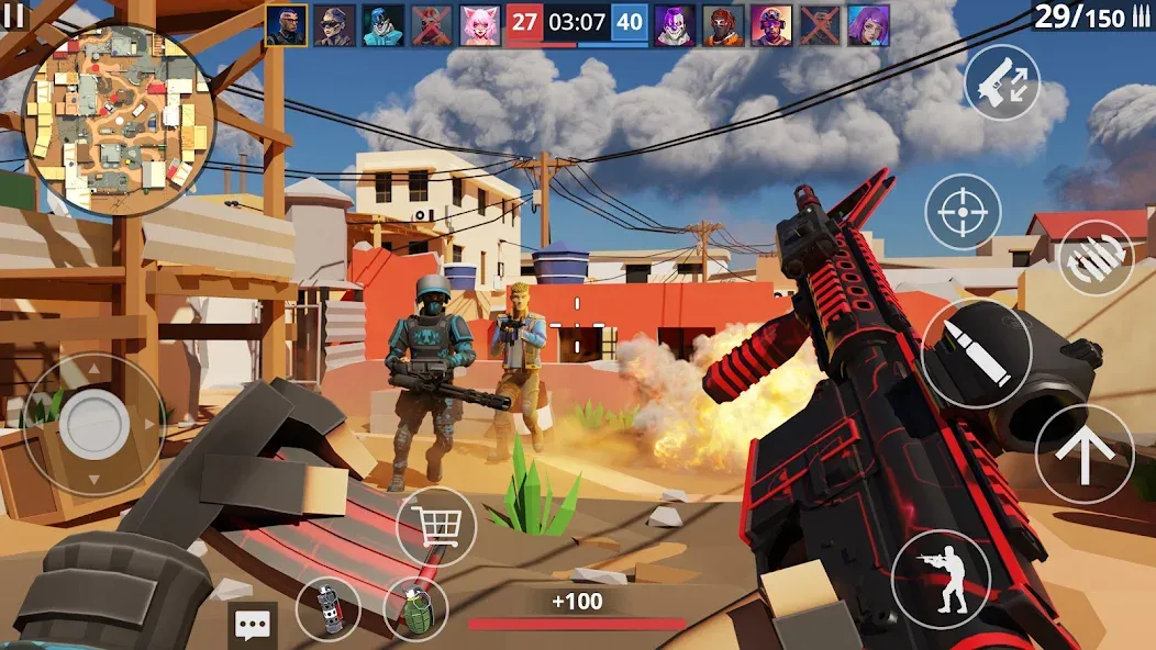 POLYWAR: 3D FPS online shooter — скриншот 1