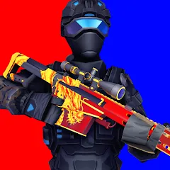Взломанная POLYWAR: 3D FPS online shooter на Андроид — Много денег и патронов
