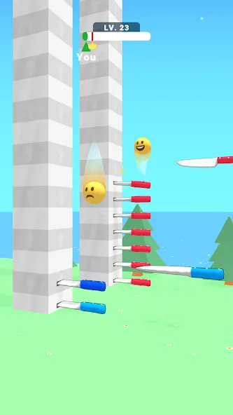 Ball Up: Knife Racing — скриншот 2
