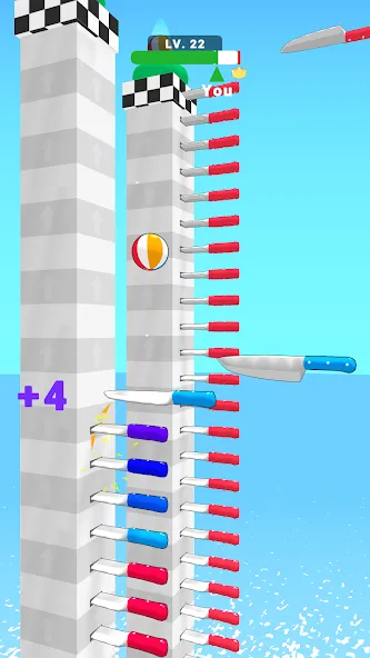 Ball Up: Knife Racing — скриншот 3