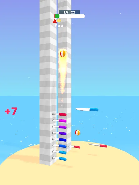 Ball Up: Knife Racing — скриншот 5