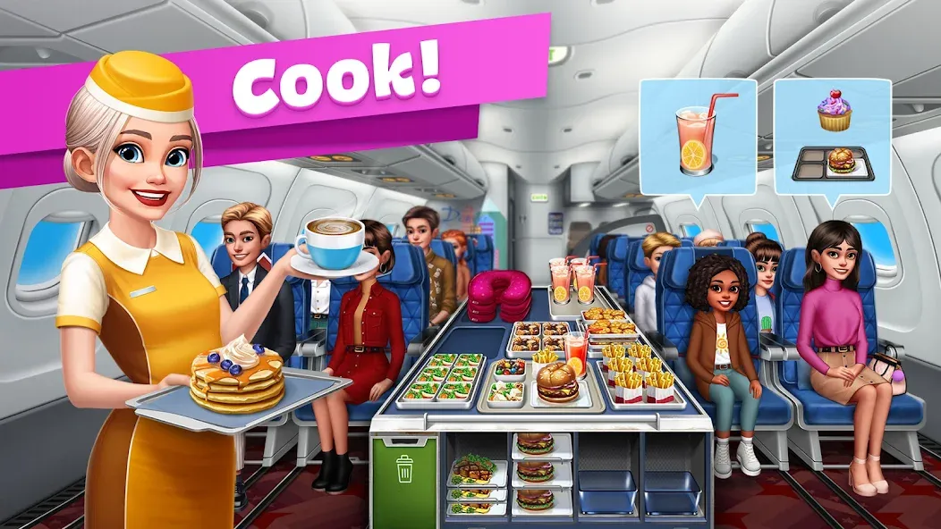 Airplane Chefs - Cooking Game — скриншот 1 Airplane Chefs - Cooking Game — скриншот 1