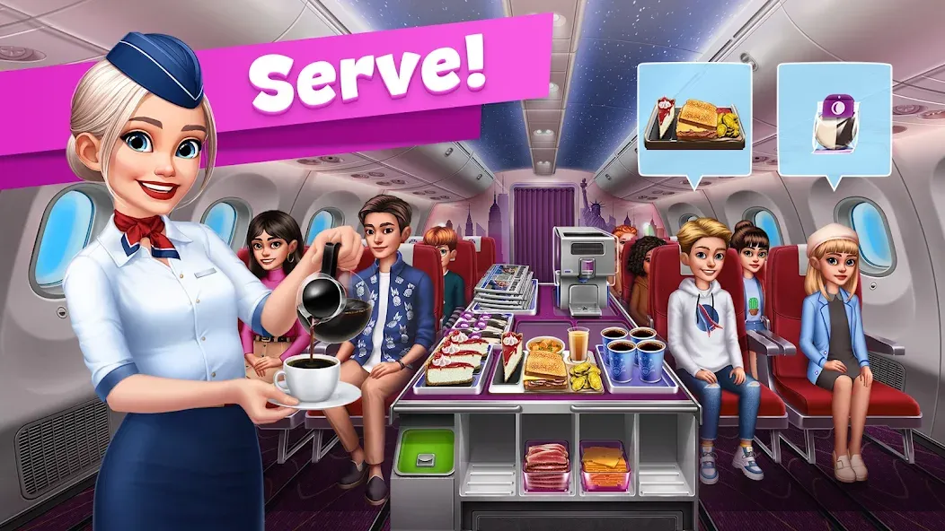 Airplane Chefs - Cooking Game — скриншот 3 Airplane Chefs - Cooking Game — скриншот 3