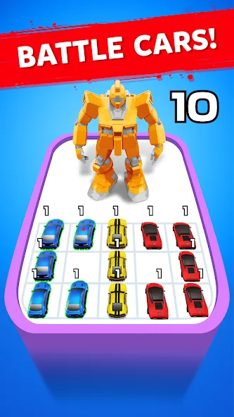 Robot Merge Master: Car Games — скриншот 2