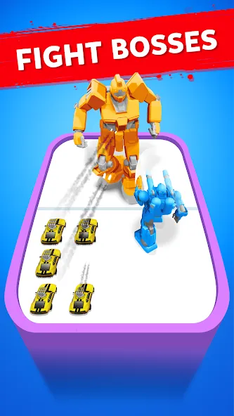 Robot Merge Master: Car Games — скриншот 3