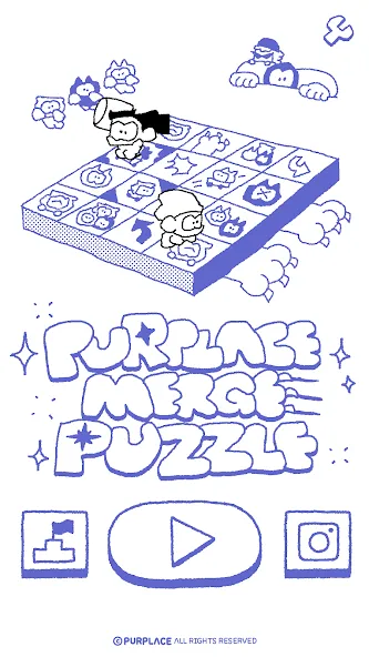 PURPLACE Merge Puzzle — скриншот 1 PURPLACE Merge Puzzle — скриншот 1