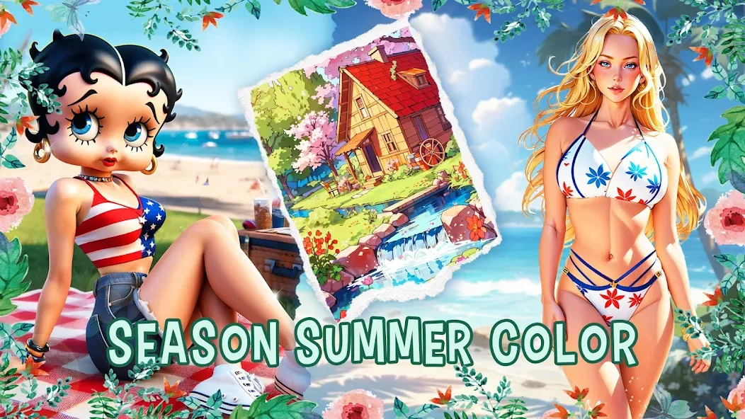 Season Summer Coloring Games — скриншот 5