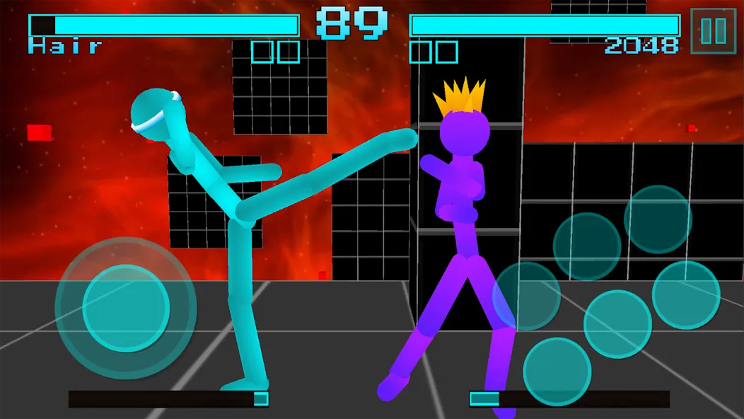 Stickman Fighting Neon Warrior — скриншот 2