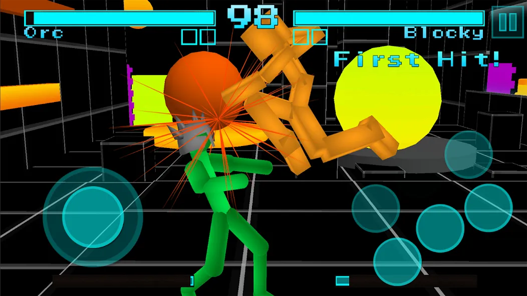 Stickman Fighting Neon Warrior — скриншот 3