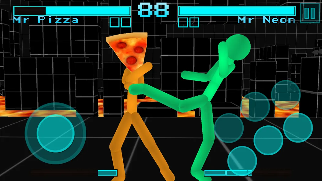 Stickman Fighting Neon Warrior — скриншот 4