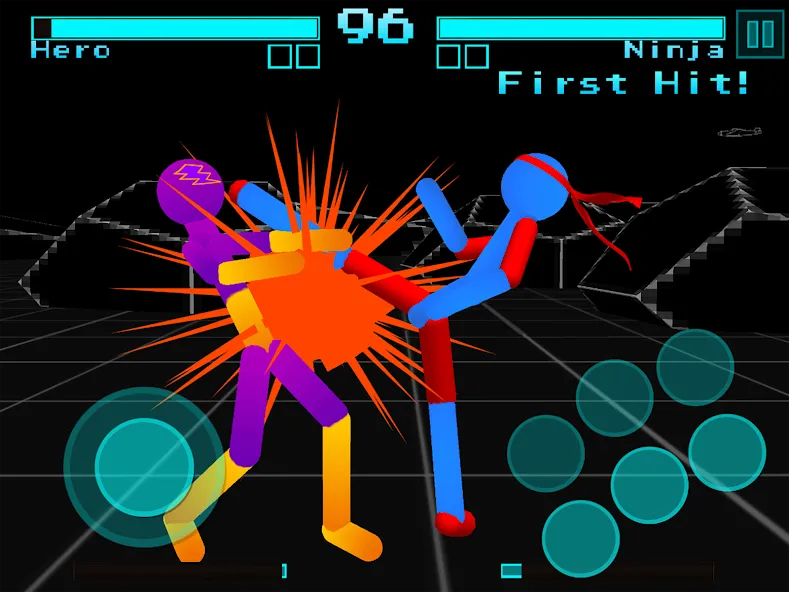 Stickman Fighting Neon Warrior — скриншот 5