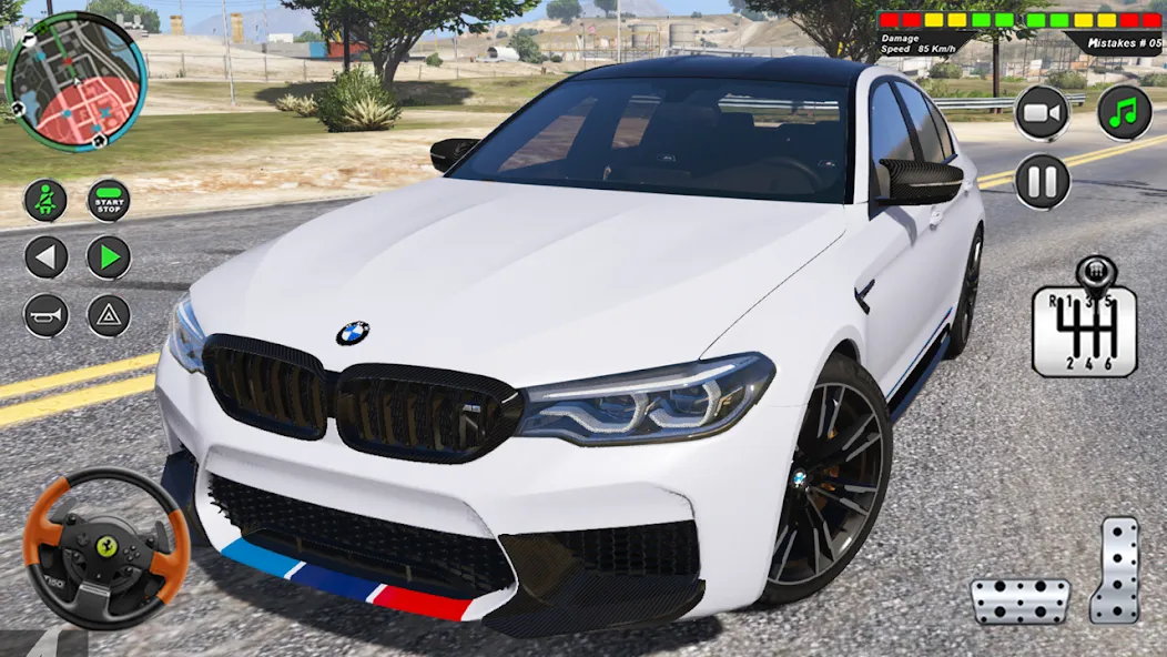 Modern Car Advance Driving 3D — скриншот 1