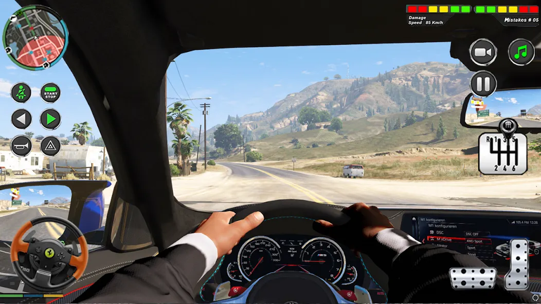 Modern Car Advance Driving 3D — скриншот 3