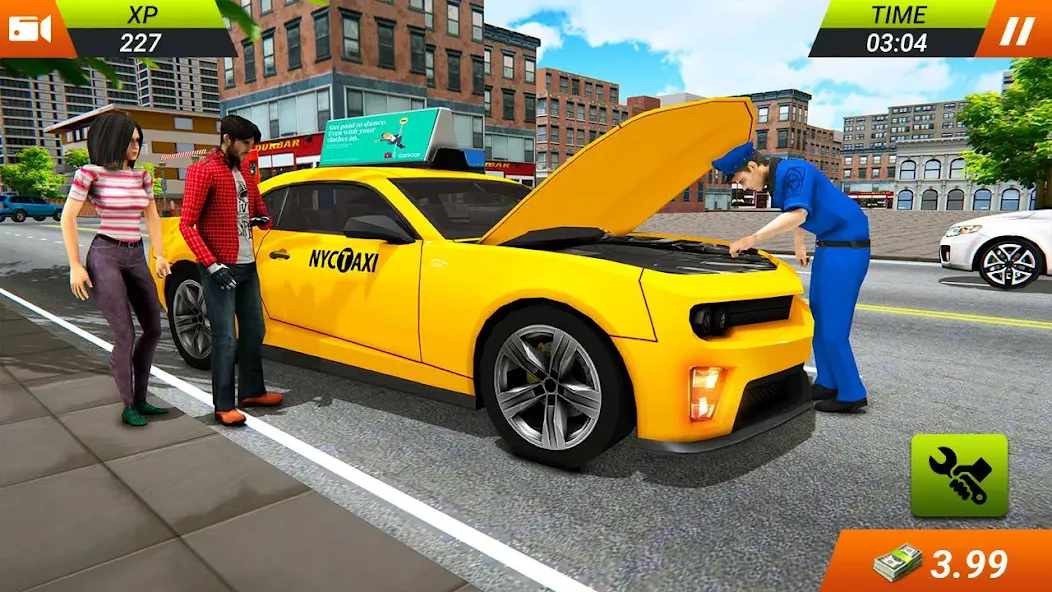 Modern Taxi Car Glory Driving — скриншот 3