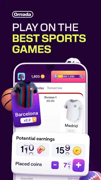 Omada - Make Sport Social — скриншот 1