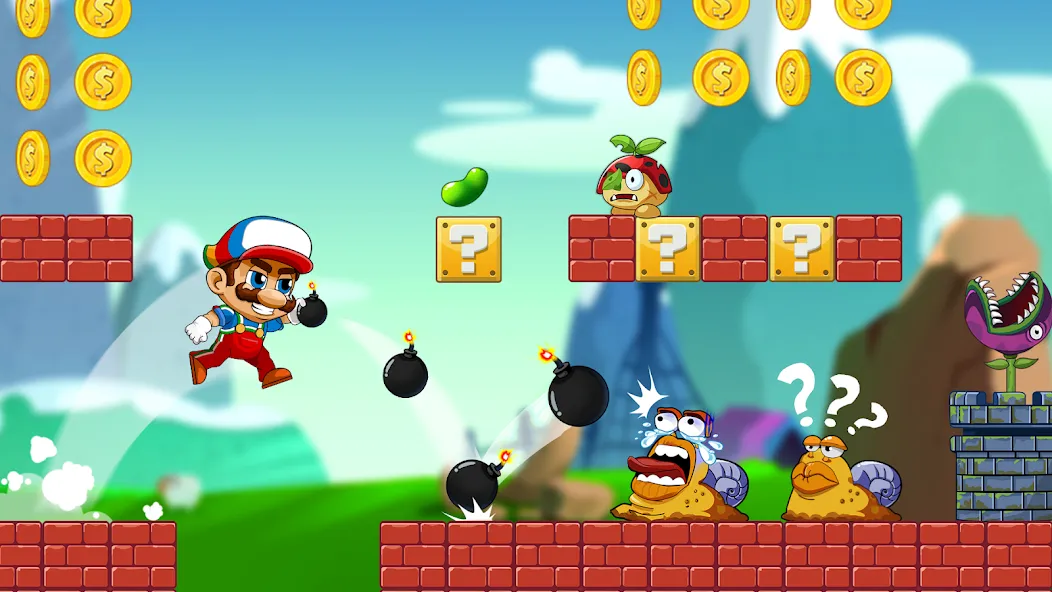 Super Bean Bros: Running Games — скриншот 1 Super Bean Bros: Running Games — скриншот 1