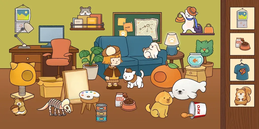 Find Hidden Cats—Detective Mio — скриншот 5