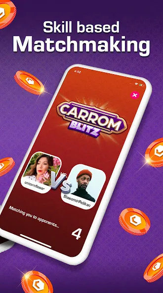 Carrom Blitz: Win Rewards — скриншот 2