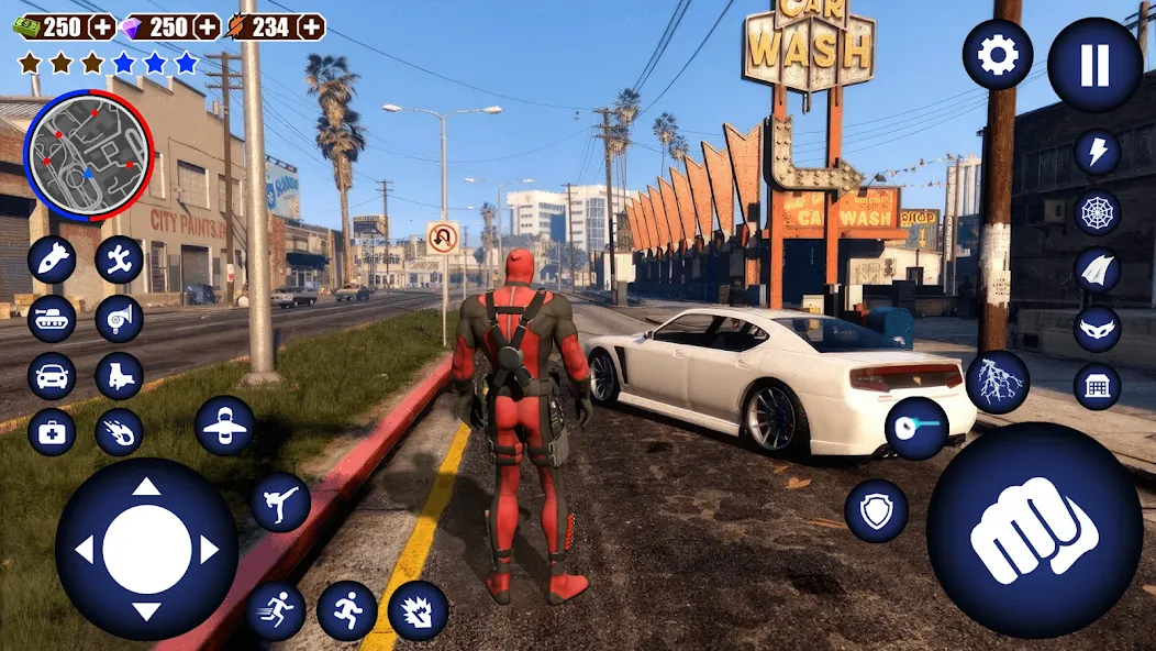 Miami Rope Hero Spider Game — скриншот 5