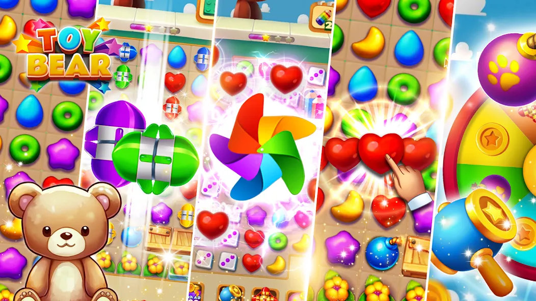Toy Bear Sweet POP: Match 3 — скриншот 4