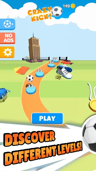 Crazy Kick! Fun Football game — скриншот 5