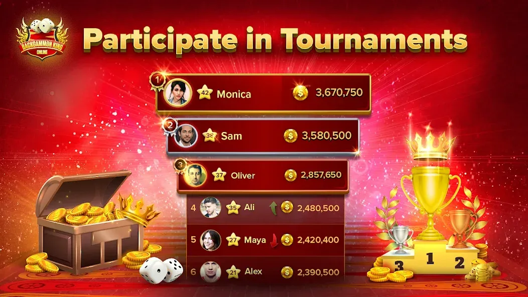 Backgammon King Online — скриншот 2 Backgammon King Online — скриншот 2