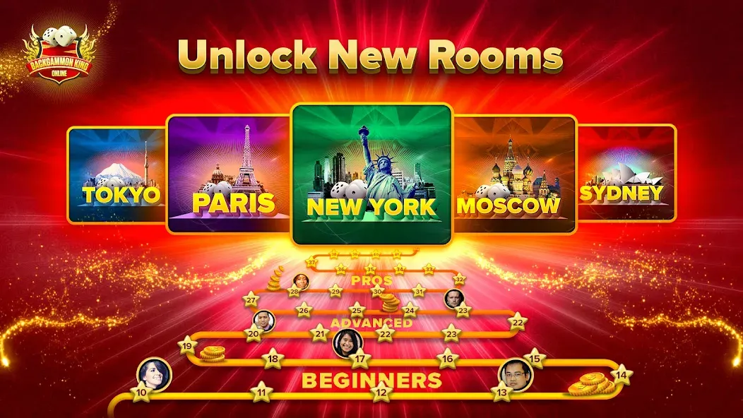 Backgammon King Online — скриншот 4 Backgammon King Online — скриншот 4