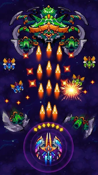Galaxiga Arcade Shooting Game — скриншот 1