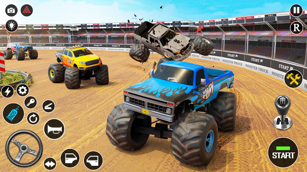 Fearless US Monster Truck Game — скриншот 1