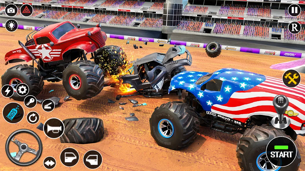 Fearless US Monster Truck Game — скриншот 4
