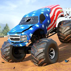 Скачать взлом Fearless US Monster Truck Game — Много денег