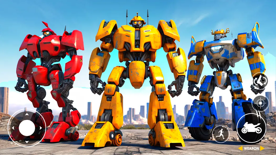 Real Robot Bike Transform Game — скриншот 2